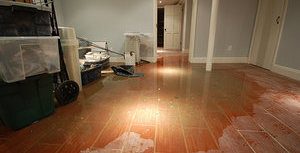 Floodwaters In Home After Hurricane